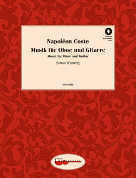 【輸入楽譜】コステ, Napoleon: オーボエ(フルート/バイオリン)とギターのための音楽/Wynberg編: スコアとパート譜セット: オーディオ・オンライン・アクセスコード付