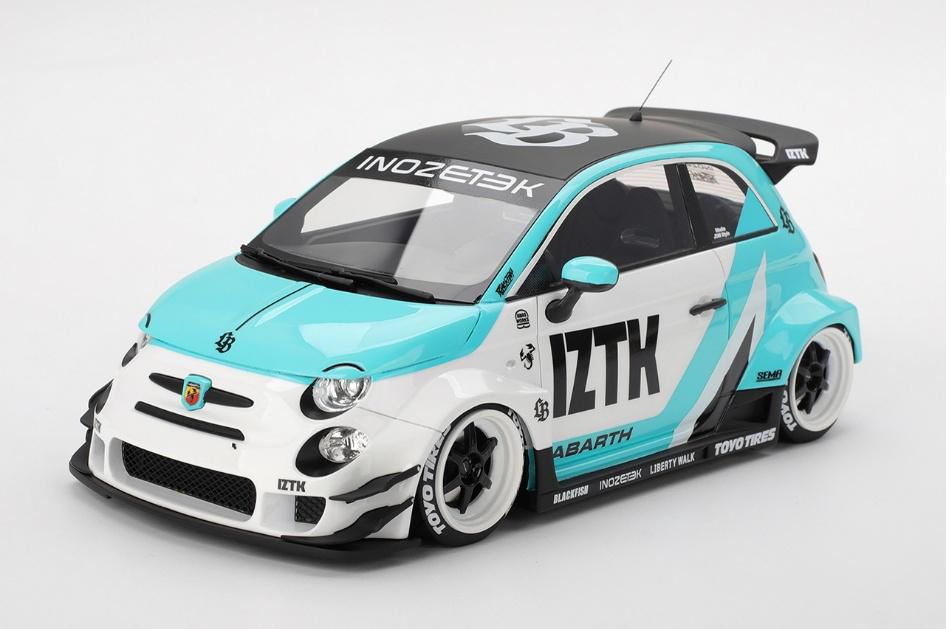 新旧スポーツカーやレーシングカーを精密にモデル化している「TOP SPEED（トップスピード）」の1/18スケール新作として、「アバルト 595」のバリエーションが登場。題材となったのは、ロッソカーズとリバティーウォークがコラボしたブランド"ABAS WORKS"。
実車は、リバティーウォークのフェラーリF40（LB40）をオマージュして製作されたもので、両サイドのNACAダクトや3本出しマフラーなど、随所にF40の要素を取り入れているのが特徴です。

パッケージサイズ:約W37.0 x D22.8 x H16.5 (cm) 
素材:レジン

Prototype Sample-Approval Pending　版権元監修中、写真はサンプルのため実際の商品と異なる場合がございます。

※本案内に記載のパッケージサイズや素材は予告なく変更される場合がございます。予めご了承ください。
※メーカー都合により大幅な発売延期や発売中止が発生する場合がございます。予めご了承ください。

・ホビー系商品についての諸注意
メーカー都合により発売の大幅な延期が発生する可能性がございます。
予約商品についてはメーカーから順次入荷次第の発送となります。メーカー公表の発売日とは異なる場合がございますのでご了承ください。【対象年齢】：