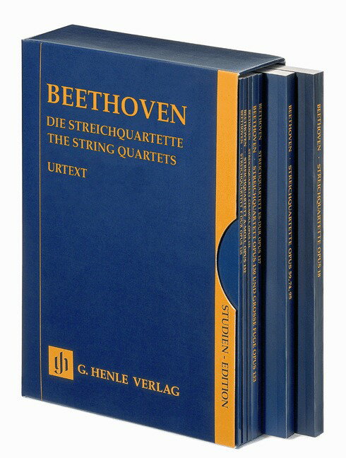 【輸入楽譜】ベートーヴェン, Ludwig van: 弦楽四重奏曲全集/原典版 - 7巻セット: スタディ・スコア(スリップケース入り)