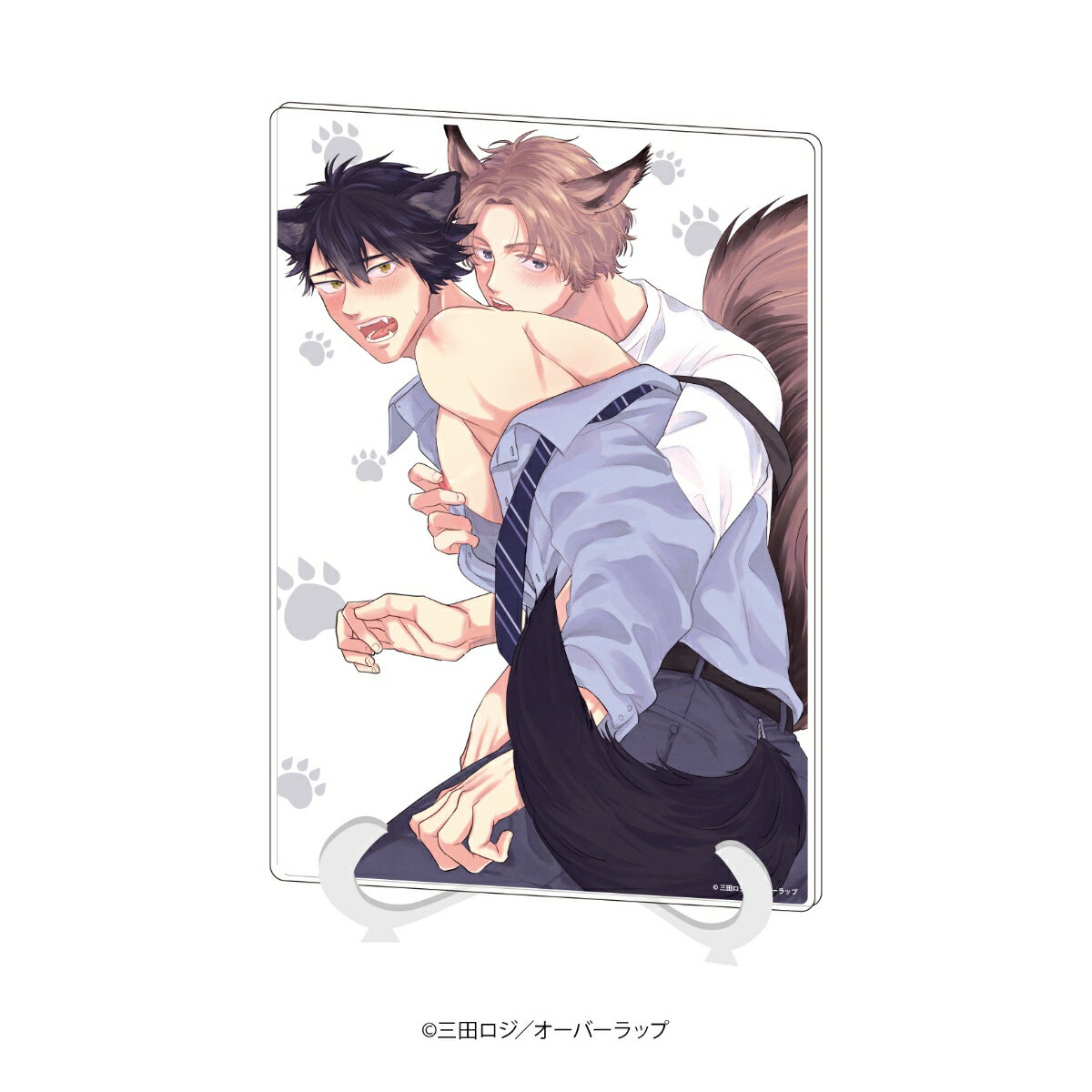 アクリルアートボード(A5サイズ)「狼くんが可愛すぎてHできない」05/1マイエデザイン(公式イラスト)【グッズ】