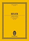 【輸入楽譜】レーガー, Max: モーツァルトの主題による変奏曲とフーガ Op.132: スタディ・スコア [ レーガー, Max ]