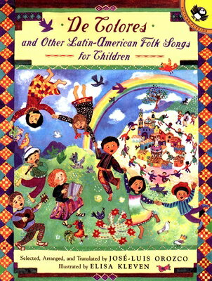 Bursting with color and spirit, this collection of Latin-American songs is a tribute to Latino culture. From traditional tunes to rhymes and hand games, "De Colores" has songs for all occasions and moods. Each is accompanied by a simple musical arrangement, with lyrics in both English and Spanish. Full color.