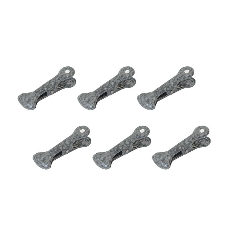 6 COLORED CLIPS B H.GRAY　118-345BGY