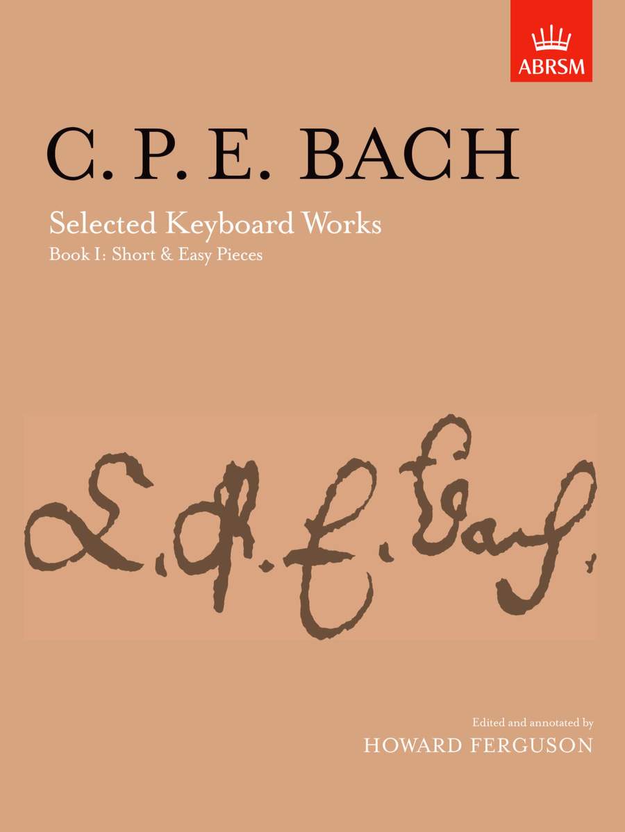 【輸入楽譜】バッハ, Carl Philipp Emanuel: ピアノ作品選曲集 第1巻: やさしい小品/ファーガソン編