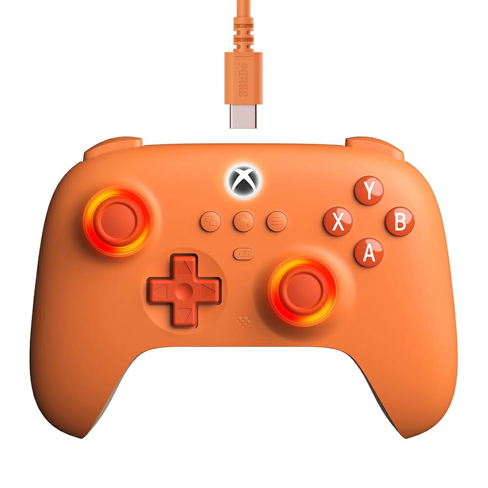 8BitDo Ultimate C Wired Controller for Xbox Dark Orange