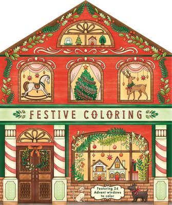 Festive Coloring: Featuring 24 Holiday Storefronts to Color COLOR BK-FESTIVE COLORING [ Igloobooks ]