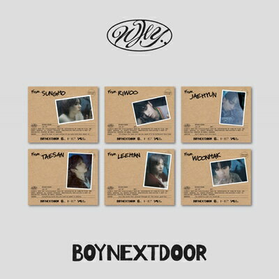 HYBEの傘下レーベルのKOZ Entertainmentによるボーイズグループ、BOYNEXTDOORの1集EPでカムバック！

※バージョン6種あり(メンバー別)、ランダム出荷