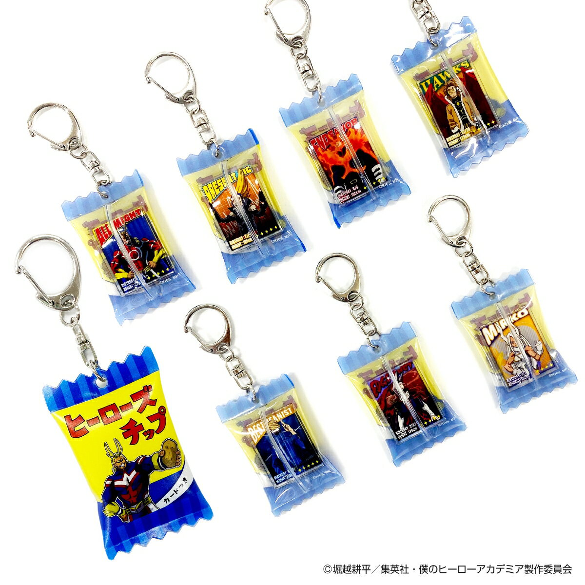 僕のヒーローアカデミア ヒーローズチップトレーディングPVCキーホルダー