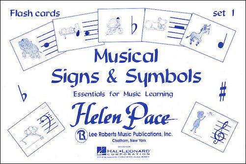 【輸入楽譜】ペース, Robert: Musical Signs and Symbols Set 1: 24 Cards 48 Sides Flash Cards Moppet