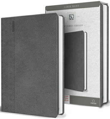 KJV Holy Bible Large Print Handy Size Gray Imitation Leather SPA-KJV HOLY BIBLE LP HND SZ G [ King James Version ]