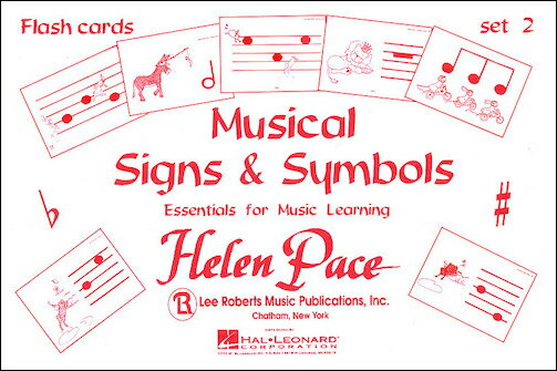 【輸入楽譜】ペース, Robert: Musical Signs and Symbols Set 2: 24 Cards 48 Sides Flash Cards Moppet