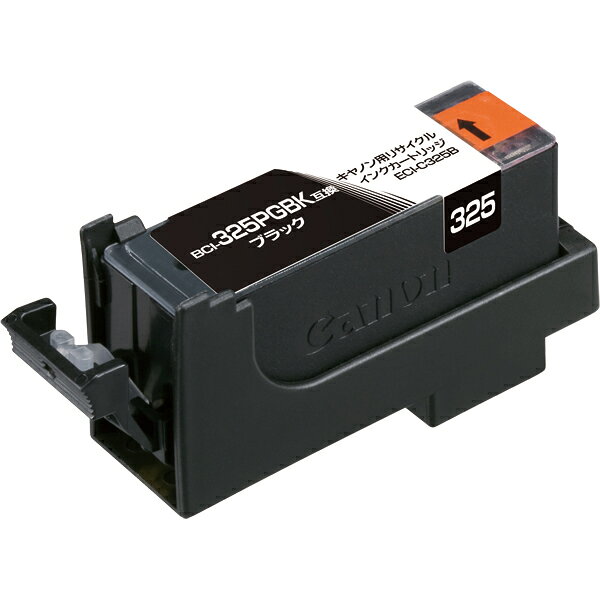 BCI-325PGBK互換リサイクルインクカートリッジ　顔料/ブラック　安心のサポート体制。

日曜・祝日もサポート受付。「インク残量表示」に対応しています。
純正品の使用済みカートリッジを再利用しているからエコで低コスト。
リサイクル・互換インクカートリッジでシェアNo1（エコリカ調べ）。純正品と組み合わせ使用など評価試験も行っています。普通紙でもきれいに印刷。
エコリカはWWFの基本理念に共感し、製品販売1個に付き1円の寄付を行うことで地球環境保護の実現に向けて支援を続けています。エコマーク認定商品。グリーン購入法適合商品。

適合機種（インク残量表示）：
PIXUS iP4830/PIXUS iP4930/PIXUS iX6530/PIXUS MG5130/PIXUS MG5230/PIXUS MG5330/PIXUS MG6130/PIXUS MG6230BK/PIXUS MG6230BR/PIXUS MG6230WH/PIXUS MG8130/PIXUS MG8230/PIXUS MX883/PIXUS MX893