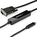 USB Type-C - VGA変換ディスプレイケーブル 1m 1920x1200対応 ブラック(2)