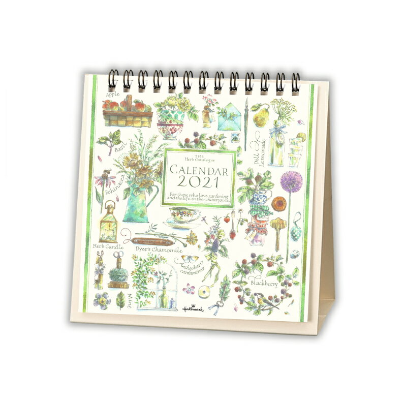 日本ホールマーク カレンダー2021年 卓上 ハーブカタログ カレンダー （カレンダー）のサムネイル