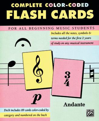 Complete Color-Coded Flash Cards: For All Beginning Music Students, Flash Cards FLSH CARD-COMP COLOR-CODED FLA 