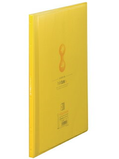 クリアーファイル　サイドイン　ヒクタス（透明）　A4タテ　40ポケット　黄