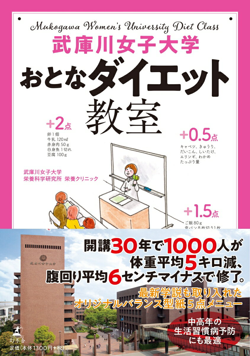 開講３０年で１０００人が体重平均５キロ減、腹回り平均６センチマイナスで修了。最新学説も取り入れたオリジナルバランス型紙５点メニュー。中高年の生活習慣病予防にも最適。