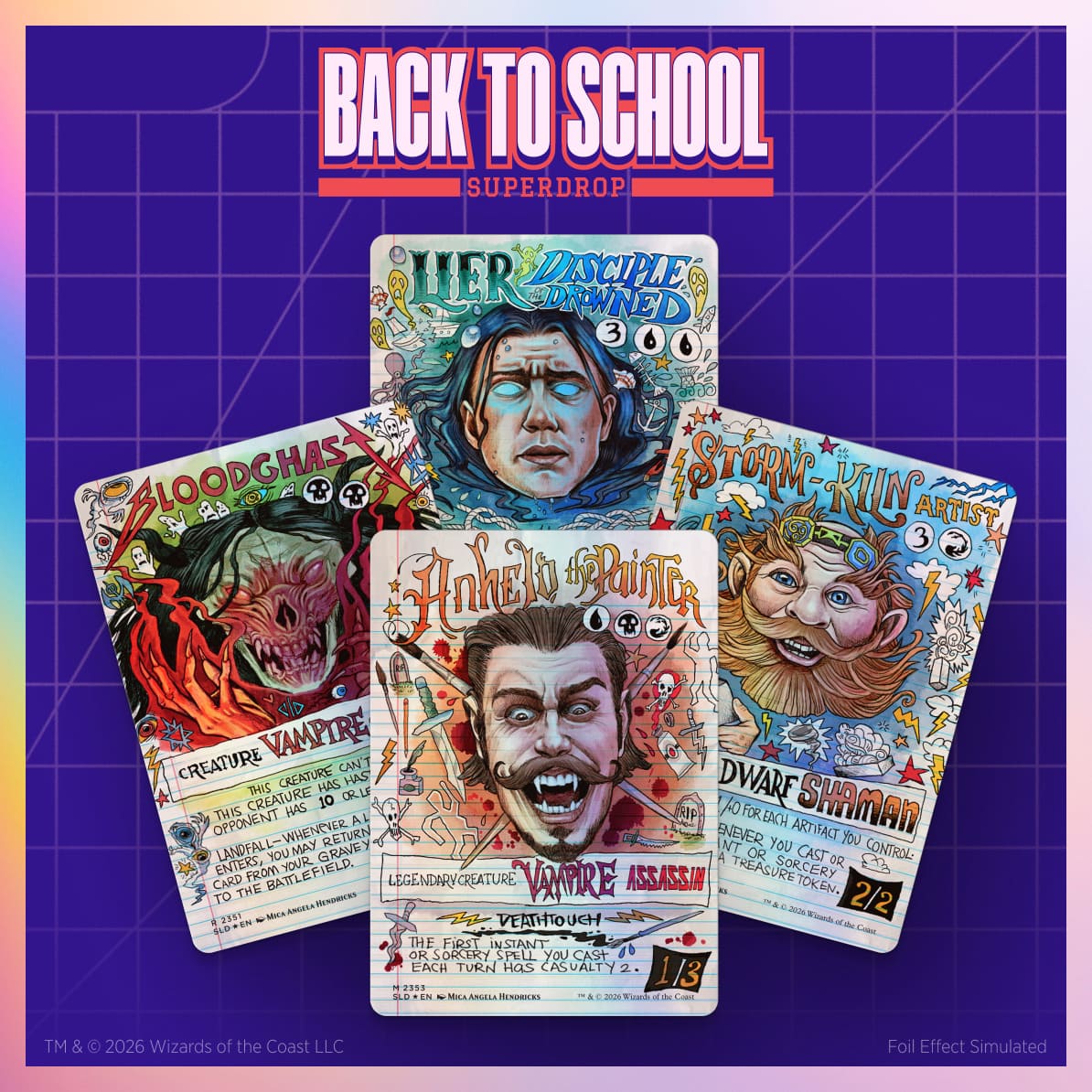 マジック：ザ・ギャザリング Secret Lair Back to School Superdrop Notebook Genius Foil Edition【クレジットカード決済限定】