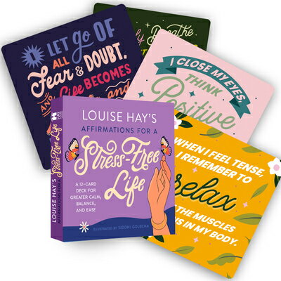 Louise Hay's Affirmations for a Stress-Free Life: A 12-Card Deck for Greater Calm, Balance, and Ease FLSH CARD-LOUISE HAYS AFFIRMAT [ Louise Hay ]