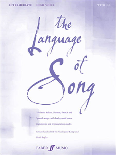 【輸入楽譜】様々な言語の歌曲集: 中級編(高声用)(英語・仏語・独語・伊語): CD付
