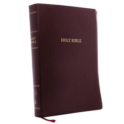 KJV, Reference Bible, Super Giant Print, Leather-Look, Burgundy, Red L...