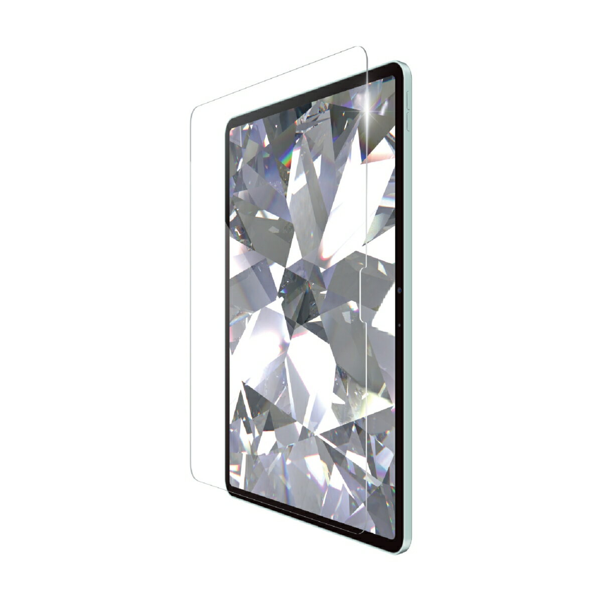 13インチiPad Air(M2)/ガラスフィルム/ダイヤモンドコーティング/ガイドフレーム付
