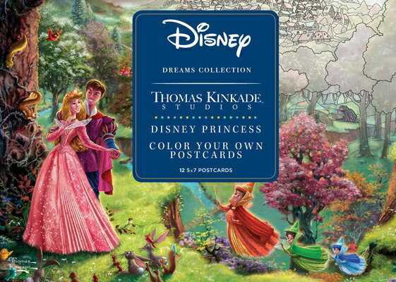 Disney Dreams Collection Thomas Kinkade Studios Disney Princess Color Your Own P