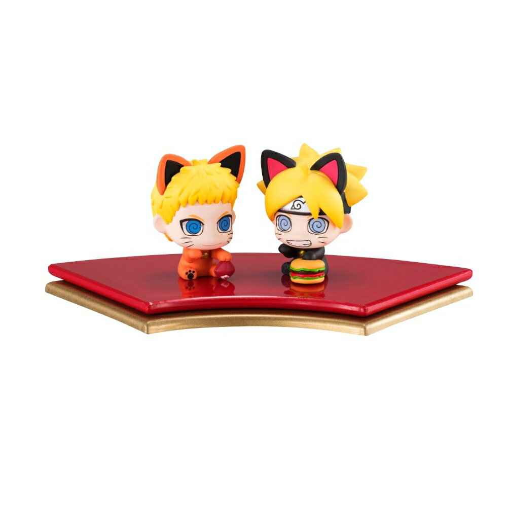 ぷちきゃらランド 招き猫 BORUTO-ボルトー NARUTO NEXT GENERATIONS 親子招き猫だってばさ！