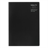 能率 NOLTY 2023年 1月始まり NOLTY スケジュール A5 マンスリー（ブラック）ノートダイアリー 6800