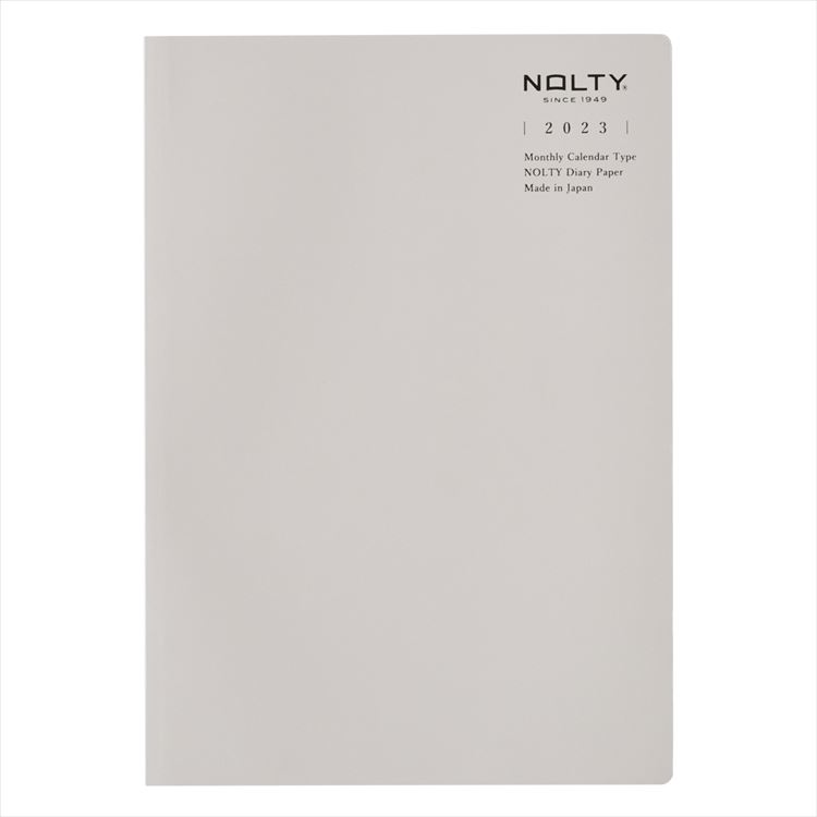 能率 NOLTY 2023 NOLTY スケジュール A5 マンスリー（グレー）ノートダイアリー 6801