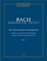 【輸入楽譜】バッハ, Johann Sebastian: カンタータ 第1番「暁の星のいと美しきかな」 BWV 1/原典版/Wendt編: スタディ・スコア