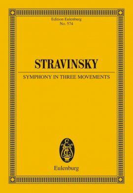 【輸入楽譜】ストラヴィンスキー, Igor: 3楽章の交響曲: スタディ・スコア