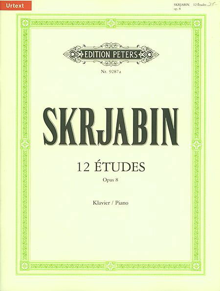 【輸入楽譜】スクリャービン, Aleksandr Nikolaevich: 練習曲集 Op.8/原典版/Phillipp