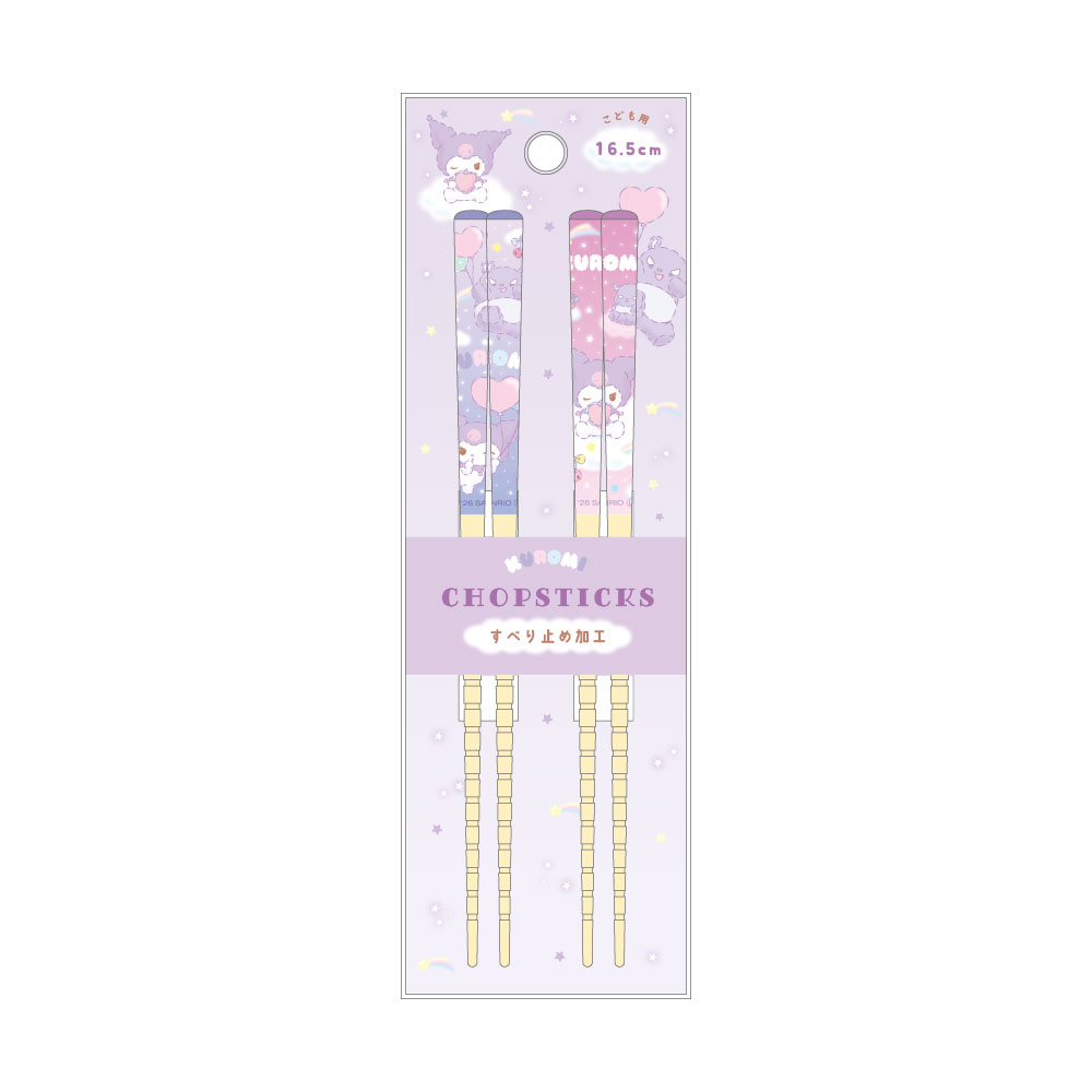 サンリオキャラクターズペア竹箸（16.5cm） ふわふわおそら／クロミ
