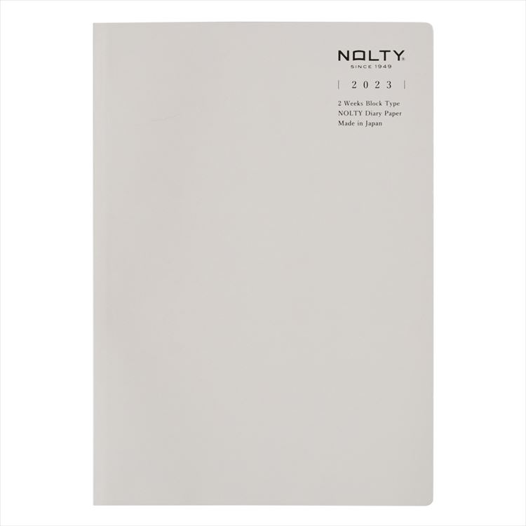 能率 NOLTY 2023 ウィークリー NOLTY スケジュール A5 ブロック2W（グレー）ノートダイアリー 6807