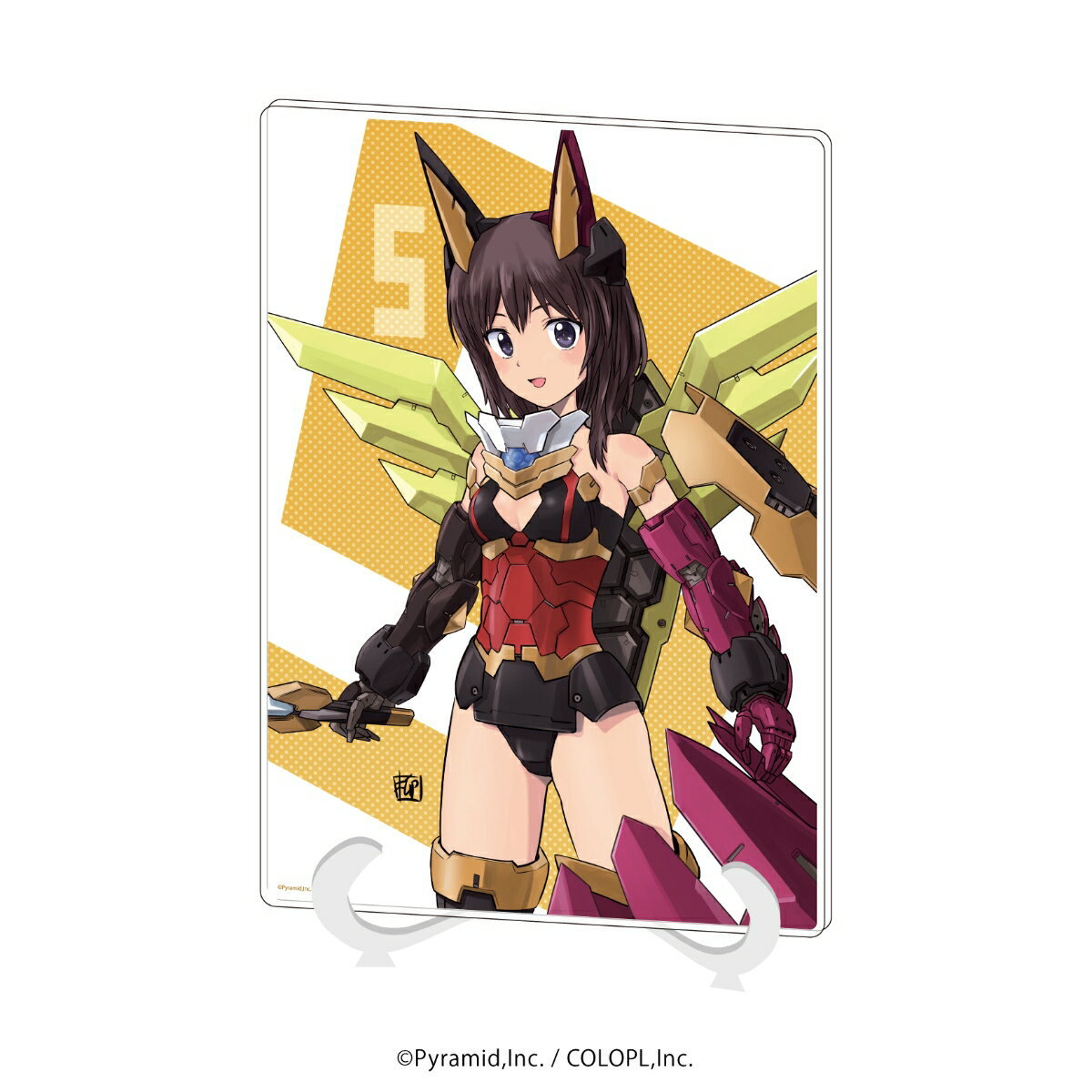 アクリルアートボード(A5サイズ)「アリス・ギア・アイギス」18/5周年 C(公式イラスト)【グッズ】