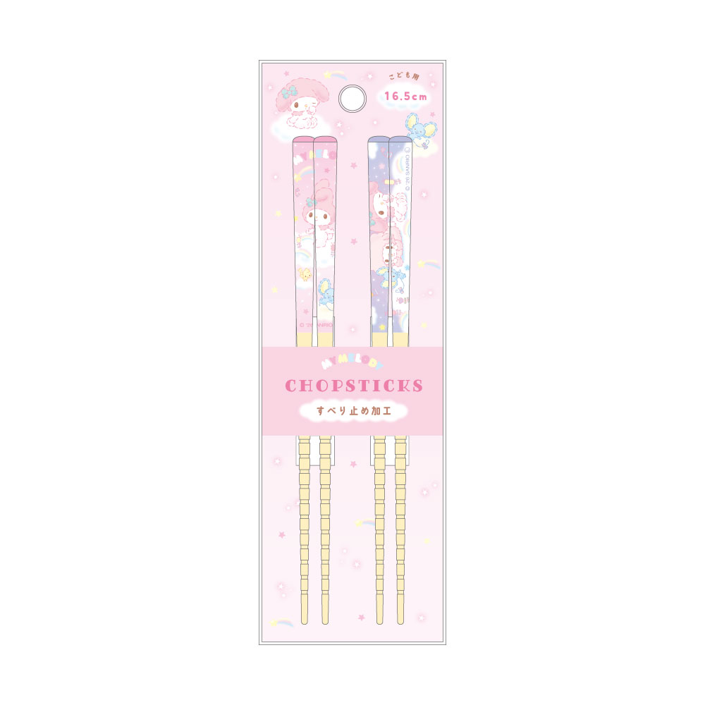 サンリオキャラクターズペア竹箸（16.5cm） ふわふわおそら／マイメロディ