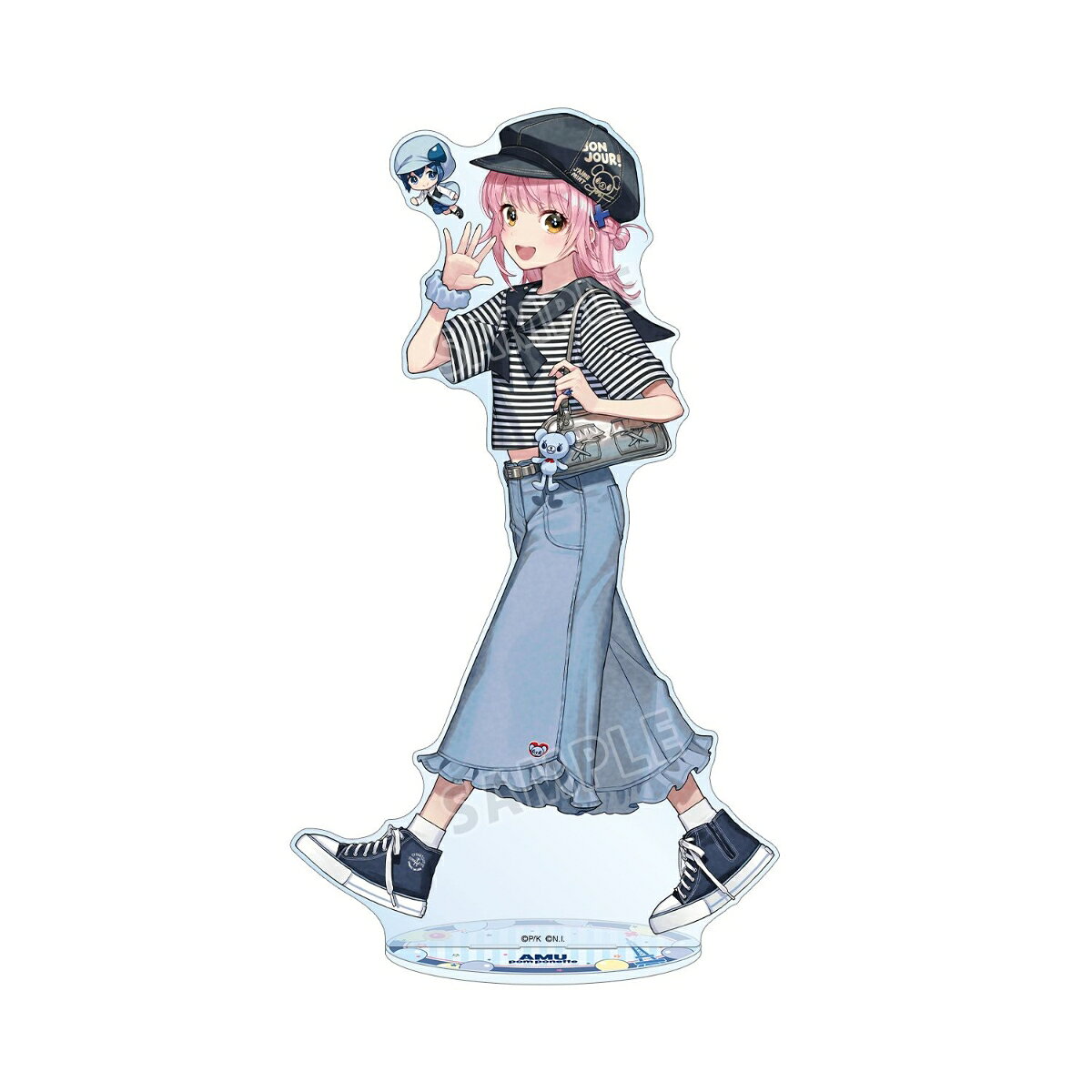『しゅごキャラ！』ナルミヤキャラクターズコラボ チェリ子さんイラスト 日奈森 あむ pom ponette 特大アクリルスタンド