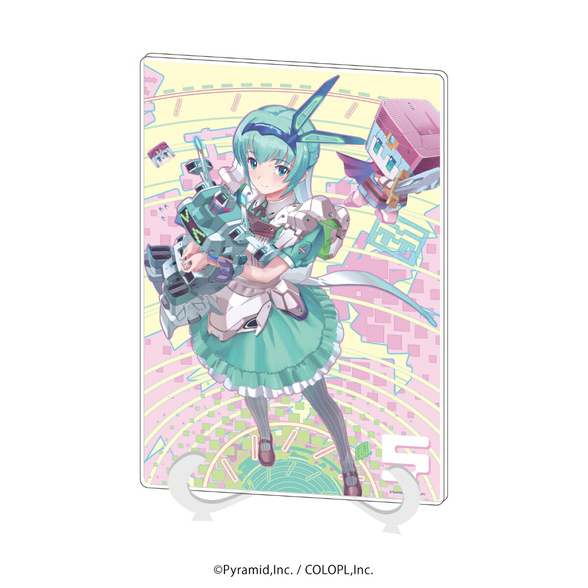 アクリルアートボード(A5サイズ)「アリス・ギア・アイギス」19/5周年 D(公式イラスト)【グッズ】