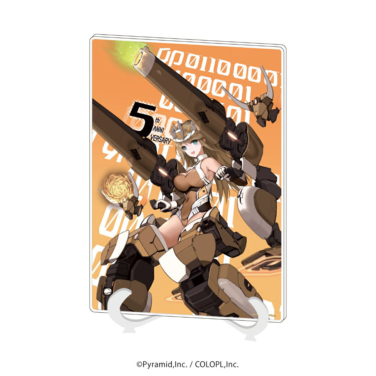 アクリルアートボード(A5サイズ)「アリス・ギア・アイギス」20/5周年 E(公式イラスト)【グッズ】