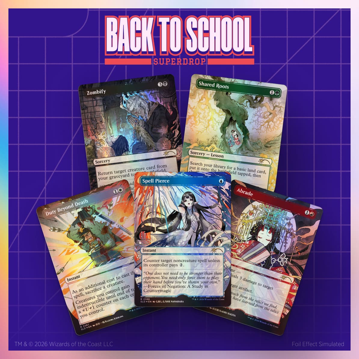 マジック：ザ・ギャザリング Secret Lair Back to School Superdrop Return to Mystical Archive Foil Edition【クレジットカード決済限定】