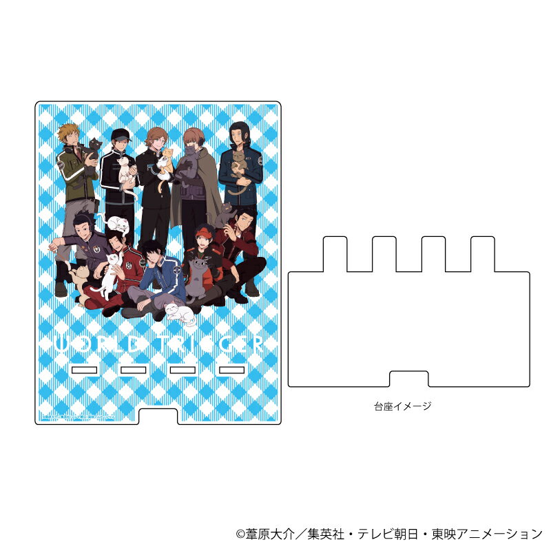 デカスマキャラスタンド「ワールドトリガー」03/猫ver. 集合デザイン(描き下ろし)【グッズ】