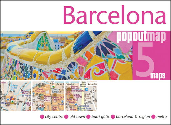 MAPーBARCELONA POPOUT MAP Popout Maps Popout Maps POP OUT2024 Folded English ISBN：9781914515781 洋書 Travel（旅行） Travel