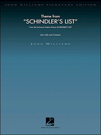 【輸入楽譜】ウィリアムズ, John: 映画「シンドラーのリスト」のテーマ/チェロとオーケストラ用編曲: スコアとパート譜セット