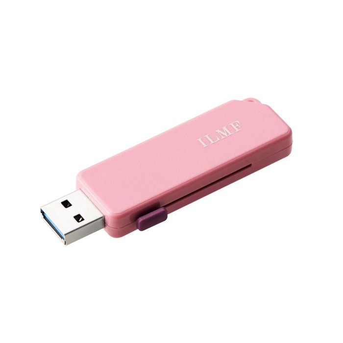 ILMF/USBメモリー/USB5Gbps対応/スライドシャッター式/32GB/ピンク MF-ER3032GPN-IL