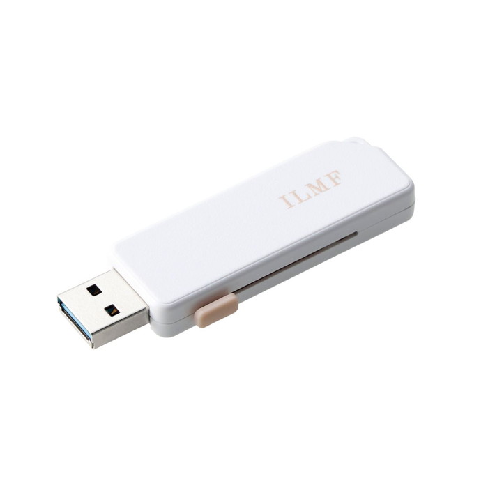ILMF/USBメモリー/USB5Gbps対応/スライドシャッター式/32GB/ホワイト MF-ER3032GWH-IL