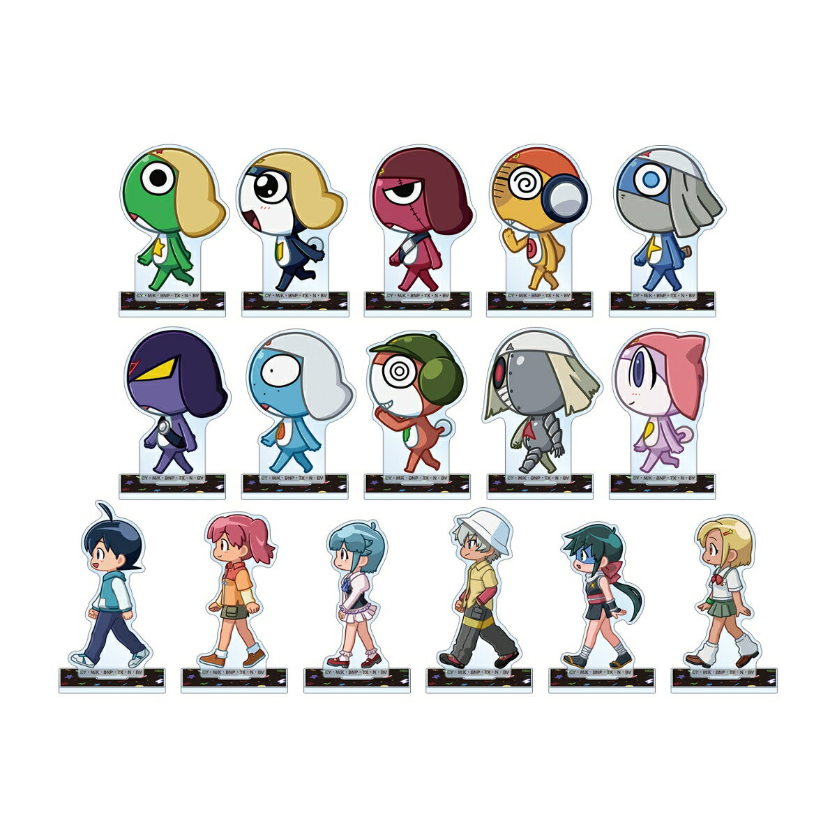 アニメ『ケロロ軍曹』トレーディング ちびとこ アクリルスタンド(BOX＝16個)