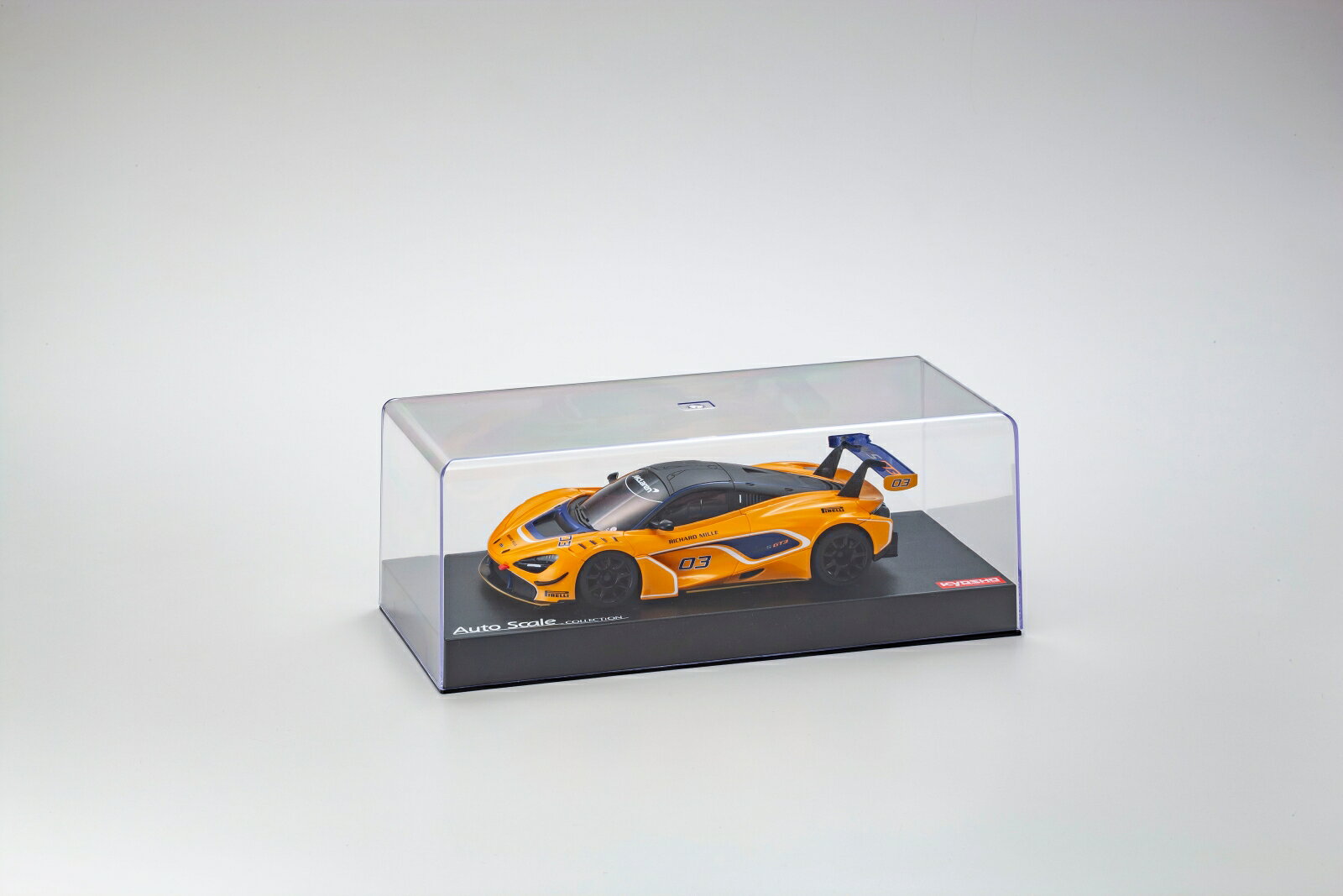 イギリスの自動車メーカー『マクラーレン オートモーティブ』が生産している720Sを、グループGT3レギュレーションに準拠した『McLaren 720S GT3』を忠実に再現
空力を最大限に生かして設計した新規金型ボディで、ミニッツカップなど非常にレースユースな仕上がりになっています。
ミニッツオートスケールコレクションで製品化。

・ホビー系商品についての諸注意
メーカー都合により発売の大幅な延期が発生する可能性がございます。
予約商品についてはメーカーから順次入荷次第の発送となります。メーカー公表の発売日とは異なる場合がございますのでご了承ください。【対象年齢】：