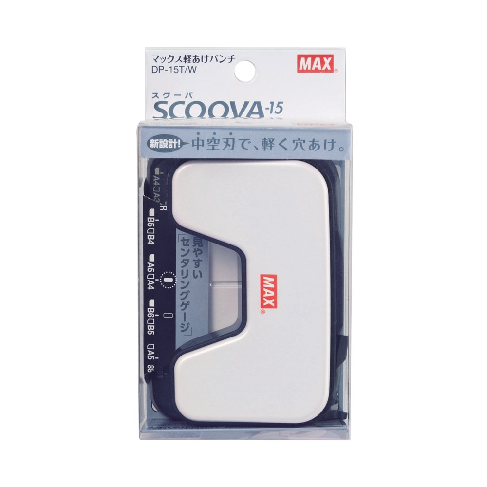 軽あけパンチSCOOVA　ホワイト 事務小物 （文具(Stationary)） [ パンチ ] book-17501658 楽天ブックス サンプル画像2