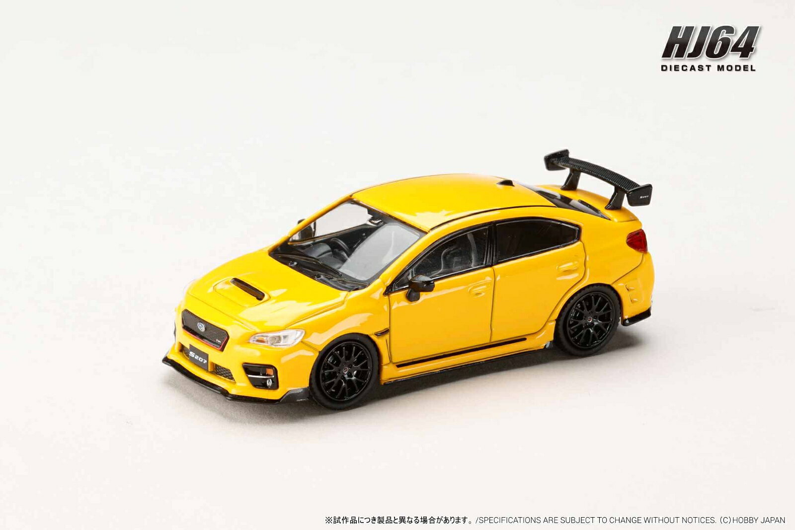 ホビージャパンの1/64ダイキャストシリーズ"HJ64"から"スバル S207 NBR チャレンジ パッケージ"のご案内です。
2026年はSUBARUの水平対向エンジンの誕生から60周年を迎える記念イヤーです。(HJ調べ）
製品にはコレクションに最適な透明ケース、台座とエンジンディスプレイモデルが付属します。

■素材：ダイキャスト(亜鉛合金） / ABS /
■ライセンス申請中。 

※写真はプロトタイプです。実際の製品とは異なります。 
※仕様は予告なく変更になる場合がございます。　
※メーカー都合により大幅な発売延期や発売中止が発生する場合がございます。予めご了承ください。

・ホビー系商品についての諸注意
メーカー都合により発売の大幅な延期が発生する可能性がございます。
予約商品についてはメーカーから順次入荷次第の発送となります。メーカー公表の発売日とは異なる場合がございますのでご了承ください。【対象年齢】：